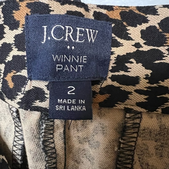 J Crew Boho Leopard Print Buckle and Zipper Ankle Jeggings Size 2 - Picture 4 of 6